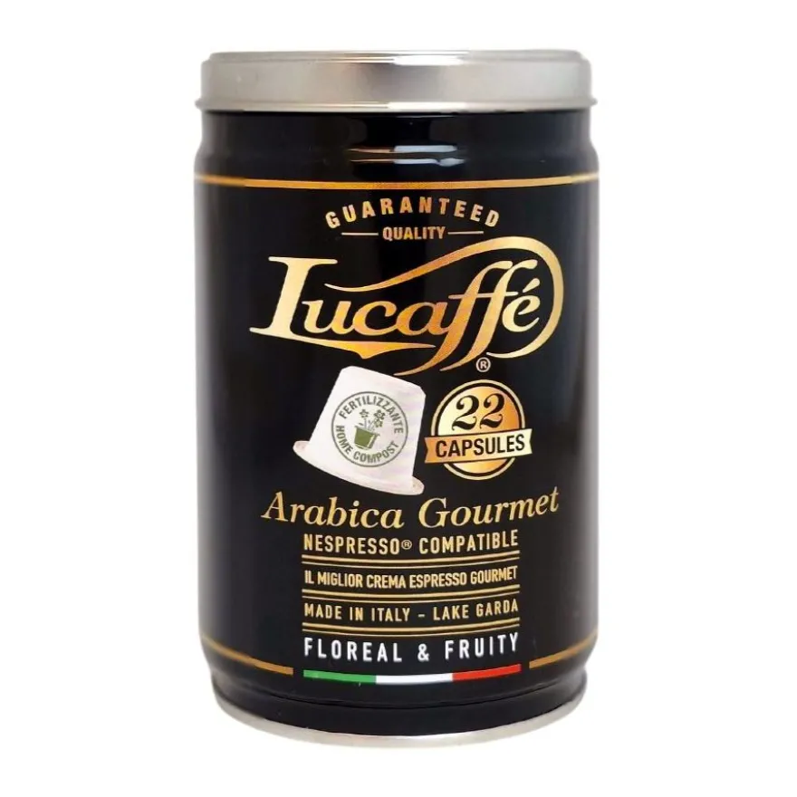 Lucaffé 100 % Arabica biohajoava Nespresso-yhteensopiva kahvikapseli 22 kpl