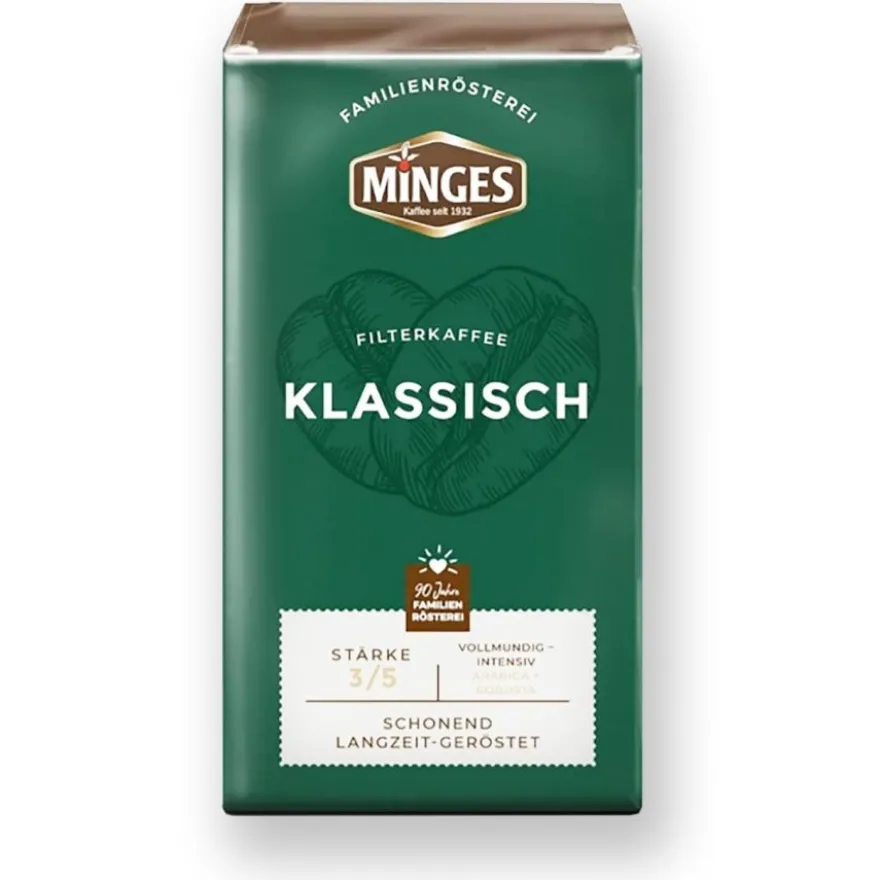 Minges Klassisch 500 g suodatinjauhettu kahvi