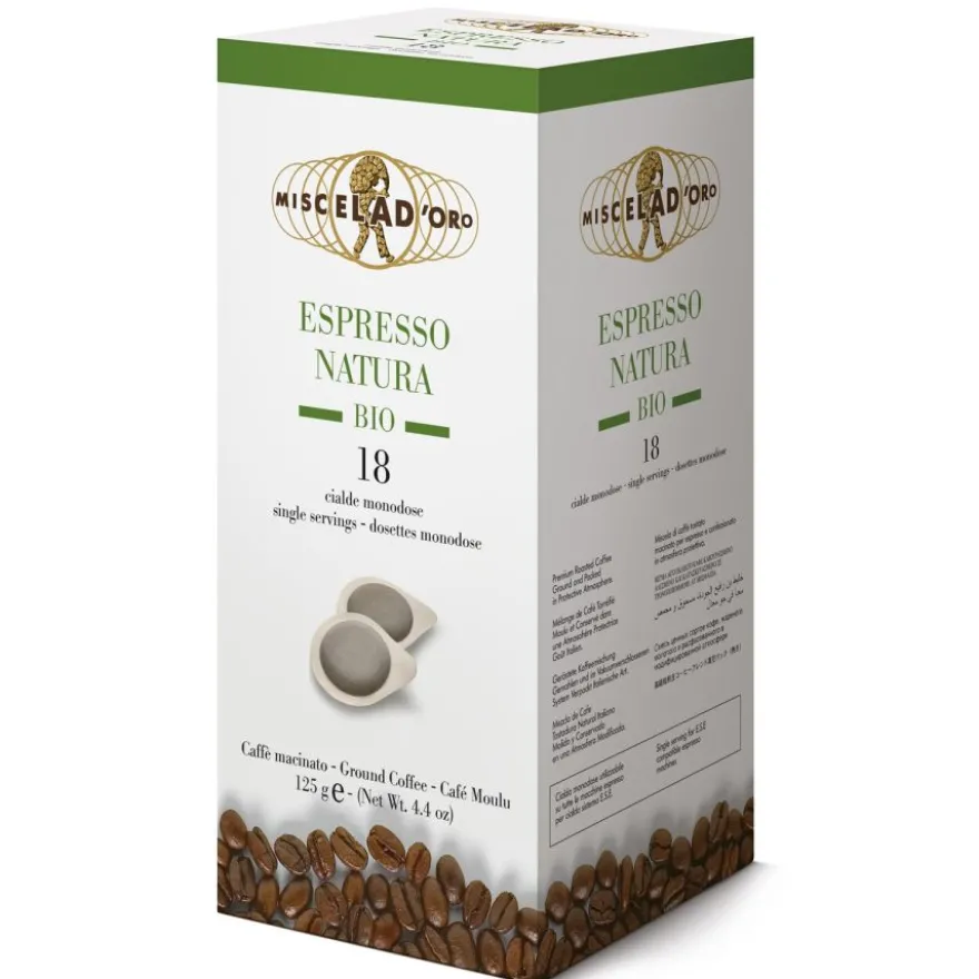Miscela d'Oro Espresso Natura E.S.E.luomu-espressonapit