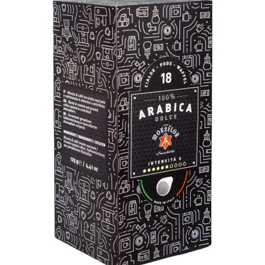 Mokaflor 100 % Arabica Dolce E.S.E. espressonapit 18 kpl