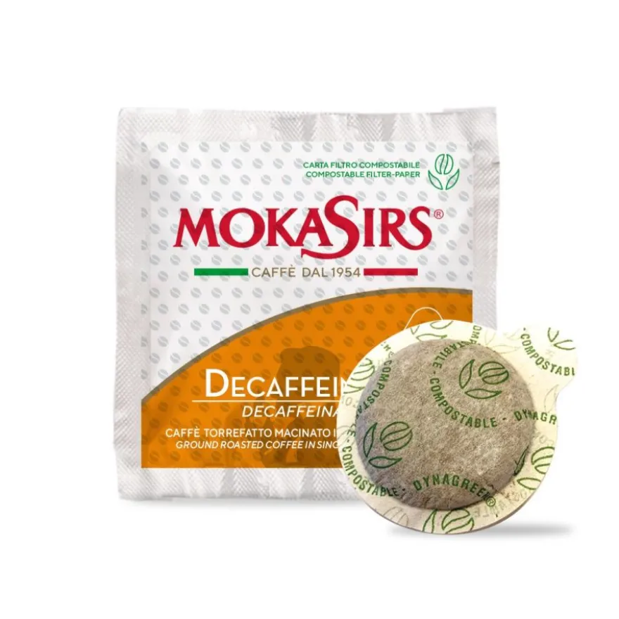 MokaSirs Decaffeinato kofeiinittomat E.S.E.-espressonapit 100 kpl