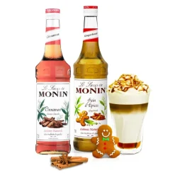 Monin Gingerbread + Monin Cinnamon makusiirapit 700 ml