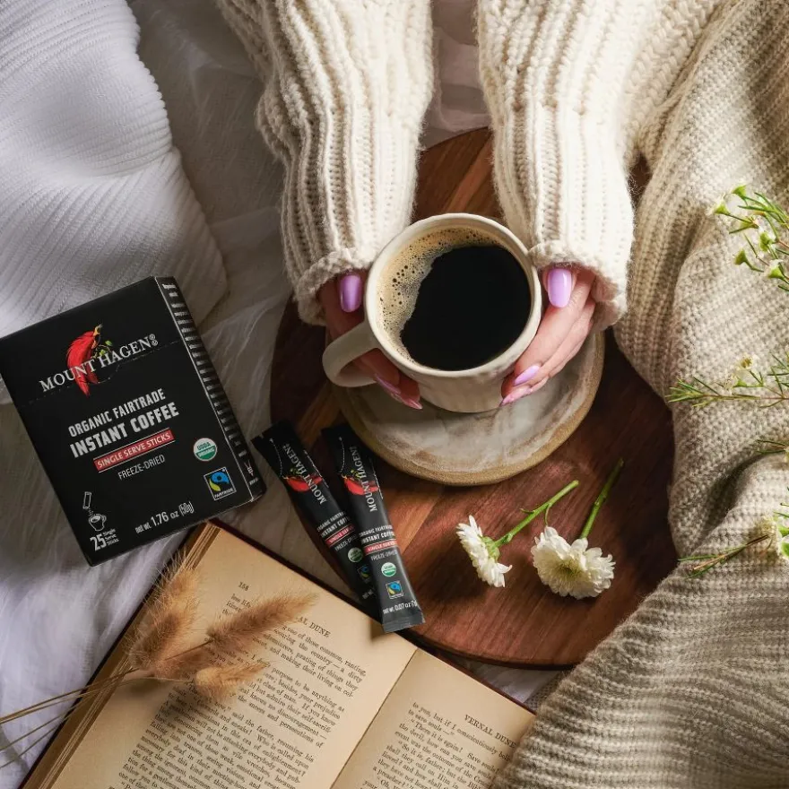 Mount Hagen pikakahvi, 25 x 2 g annospussia
