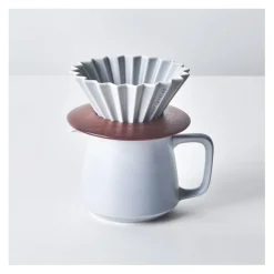 Origami Wood Dripper puinen suodatinsuppilon pidike