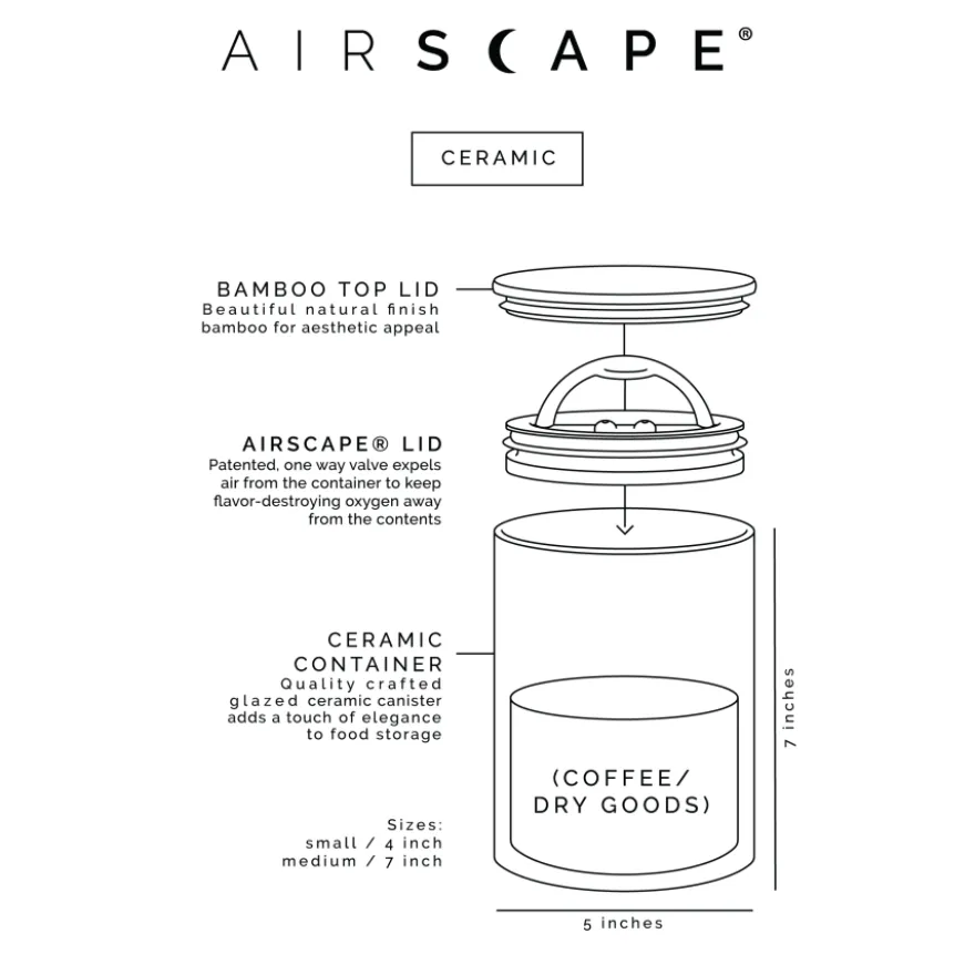 Planetary Design Airscape® Ceramic 4" Small Obsidian