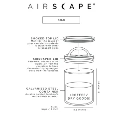 Planetary Design Airscape® Kilo säilytyspurkki