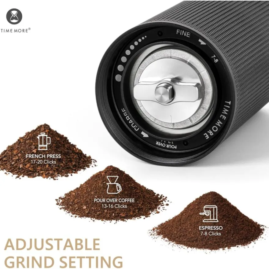 Timemore Chestnut C3s Max S2C -kahvimylly, musta