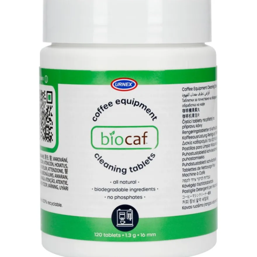 Urnex Biocaf kahvilaitteiden puhdistustabletit 120 kpl