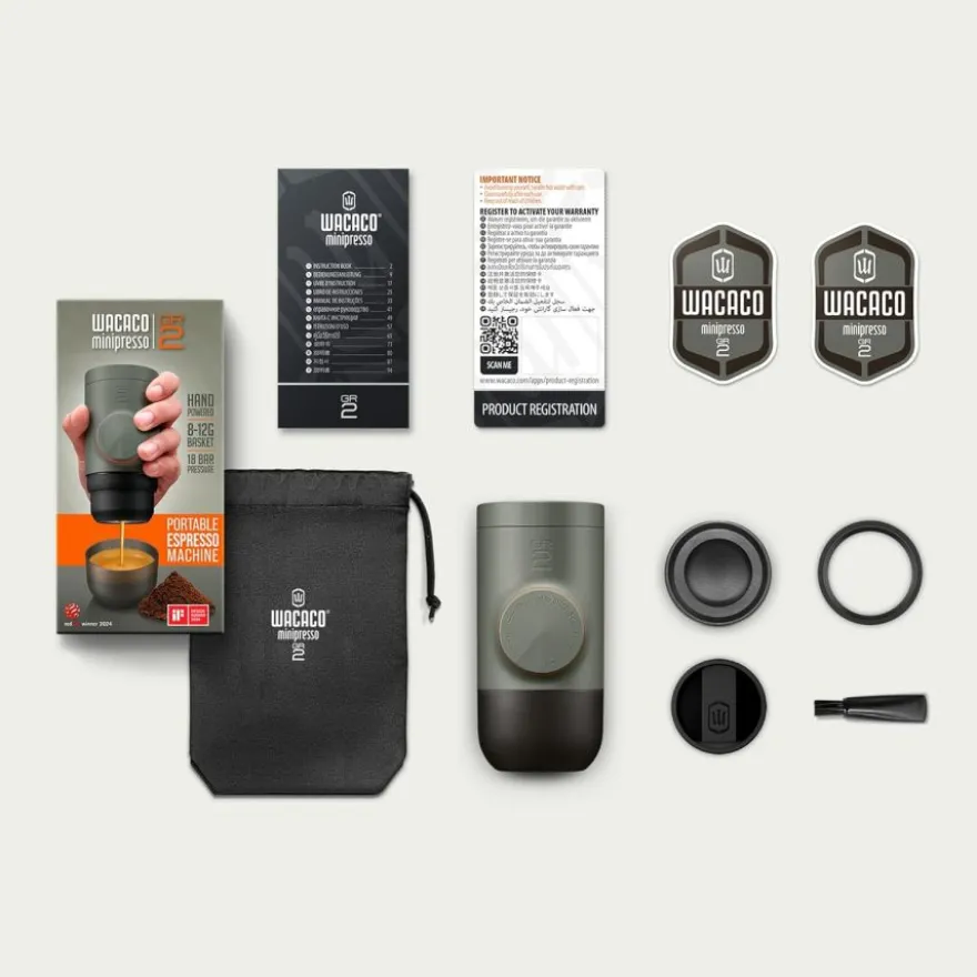 Wacaco Minipresso GR2 Ground kannettava espressokeitin